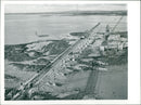 Building the new severn bridge. - Vintage Photograph