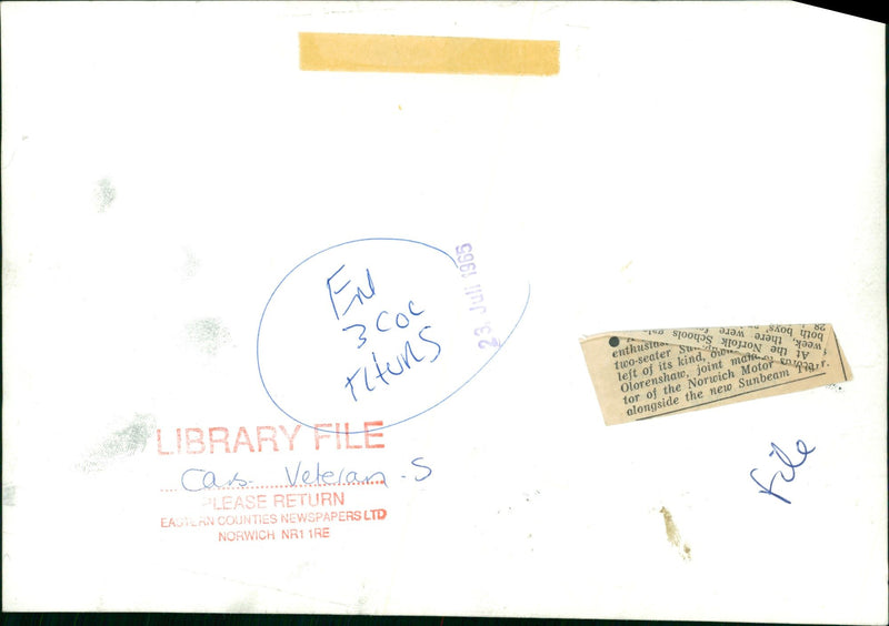 A vintage car and a vauxhall viva. - Vintage Photograph