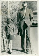 Duke and Duchess of Kent: Lady Helen and her father the Duke of Kent. - Vintage Photograph