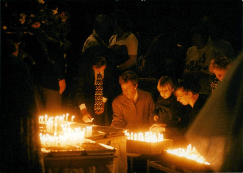 Princess Diana Funeral. - Vintage Photograph