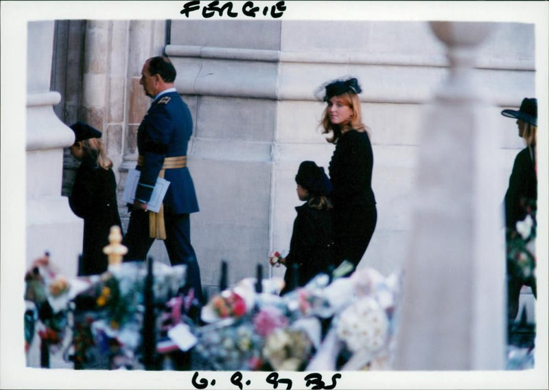 Princess Diana Funeral. - Vintage Photograph