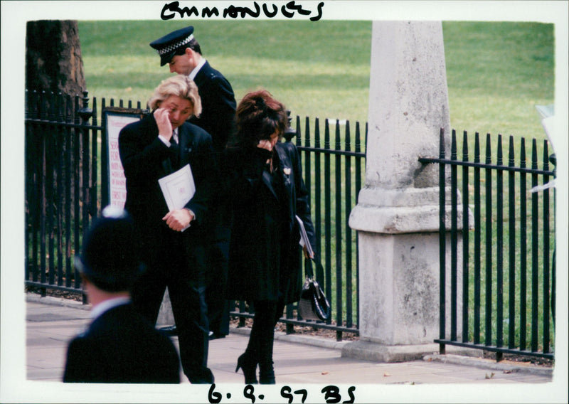 Princess Diana Funeral. - Vintage Photograph