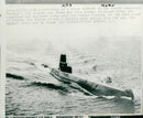 French Submarine: Narval. - Vintage Photograph