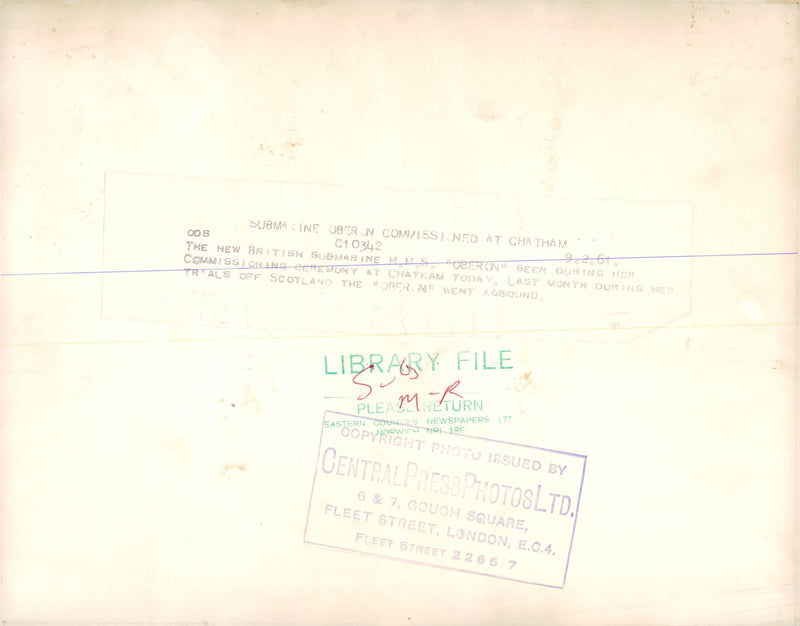 HMS Oberon - Vintage Photograph