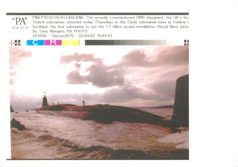 HMS Vanguard - Vintage Photograph