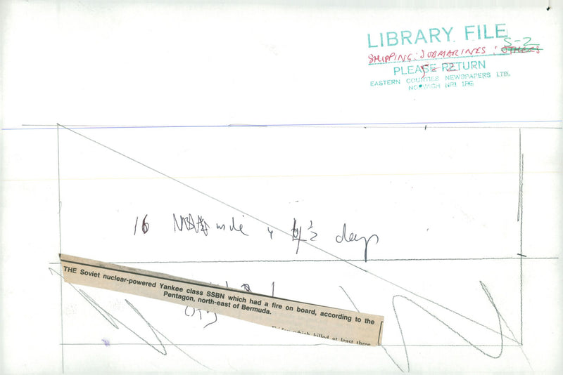 Yankee class SSBN - Vintage Photograph