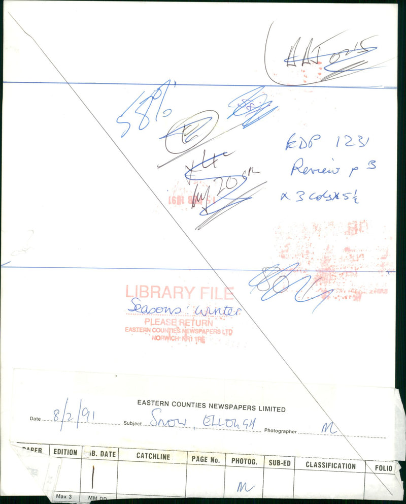 Snow - Vintage Photograph