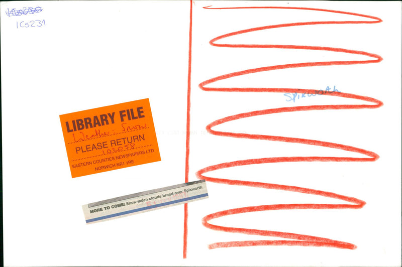 Weather: Snow - Vintage Photograph