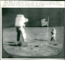 Commander John Young and Lunar Module Pilot Charles Duke. - Vintage Photograph