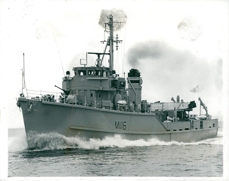 HMS Wilton (00M1116) Wilton ship. - Vintage Photograph