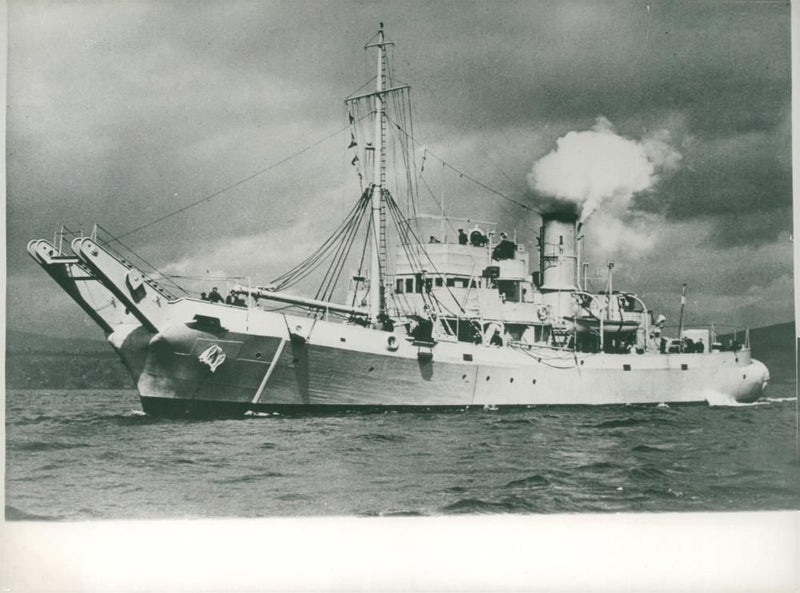 Shipping Civilian Cable and Survey Ships - Vintage Photograph