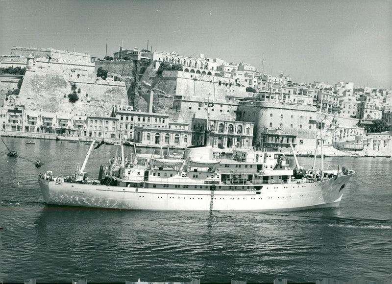 Shipping Civilian Cable and Survey Ships - Vintage Photograph