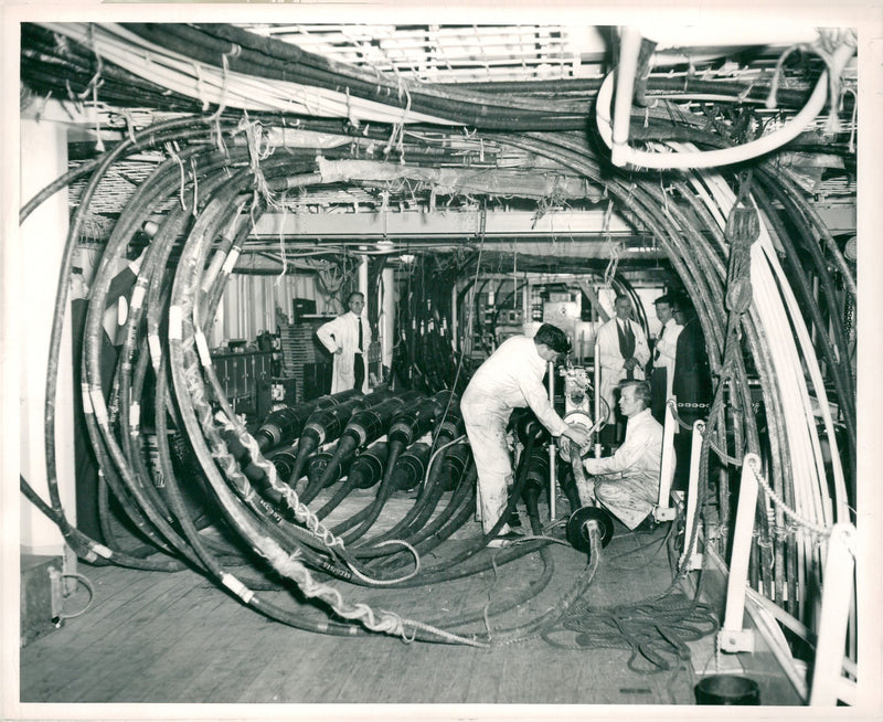 Shipping Civilian Cable and Survey Ships - Vintage Photograph