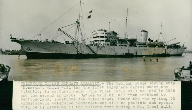 Shipping Civilian Cable and Survey Ships - Vintage Photograph