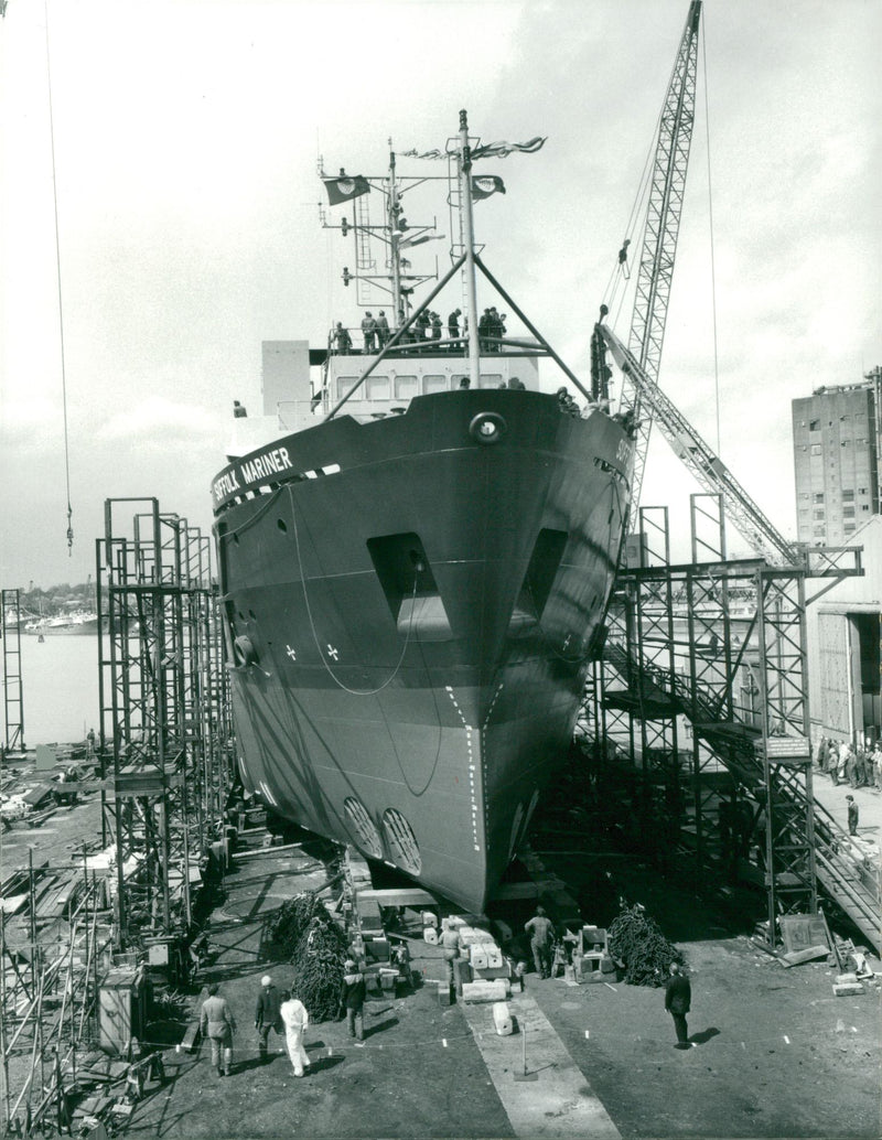 Shipping Civilian Cable and Survey Ships - Vintage Photograph