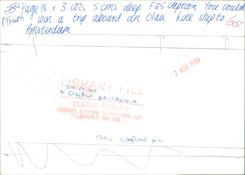 Shipping: Civilian: Liners: Olau Britannia - Vintage Photograph