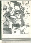 Commander John Young and Lunar Module Pilot Charles Duke. - Vintage Photograph