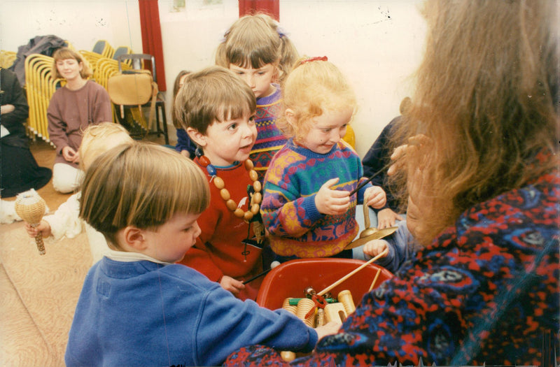 U-5's music session. - Vintage Photograph