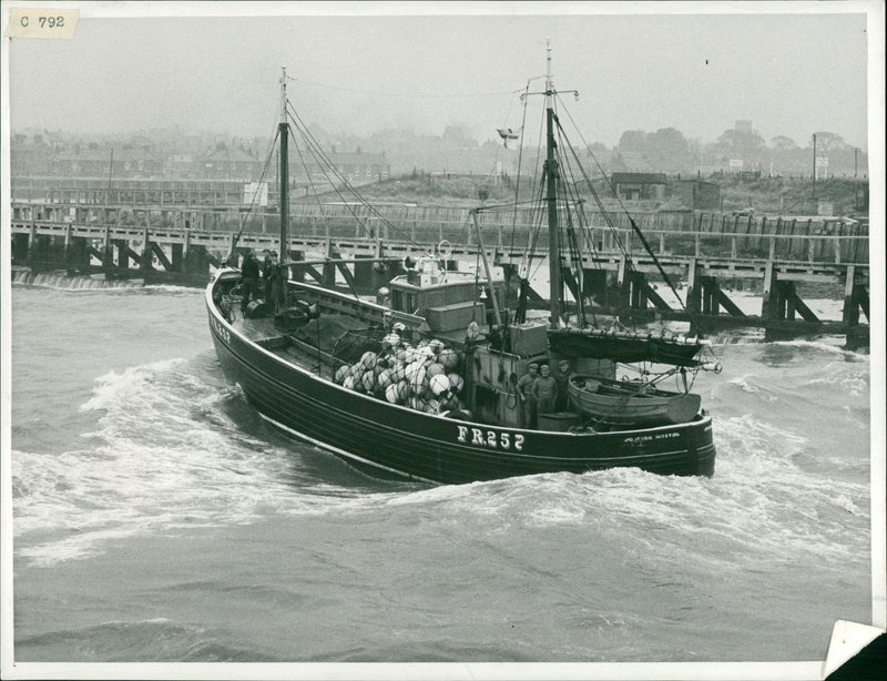 Herring Industry: Vessels - Scots Herring boats - Vintage Photograph