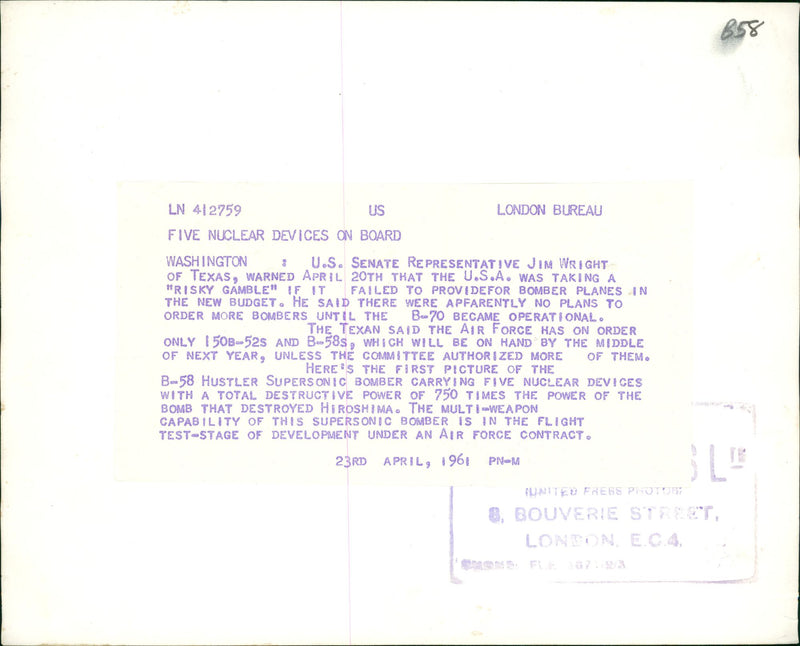 Aircraft Military - Vintage Photograph