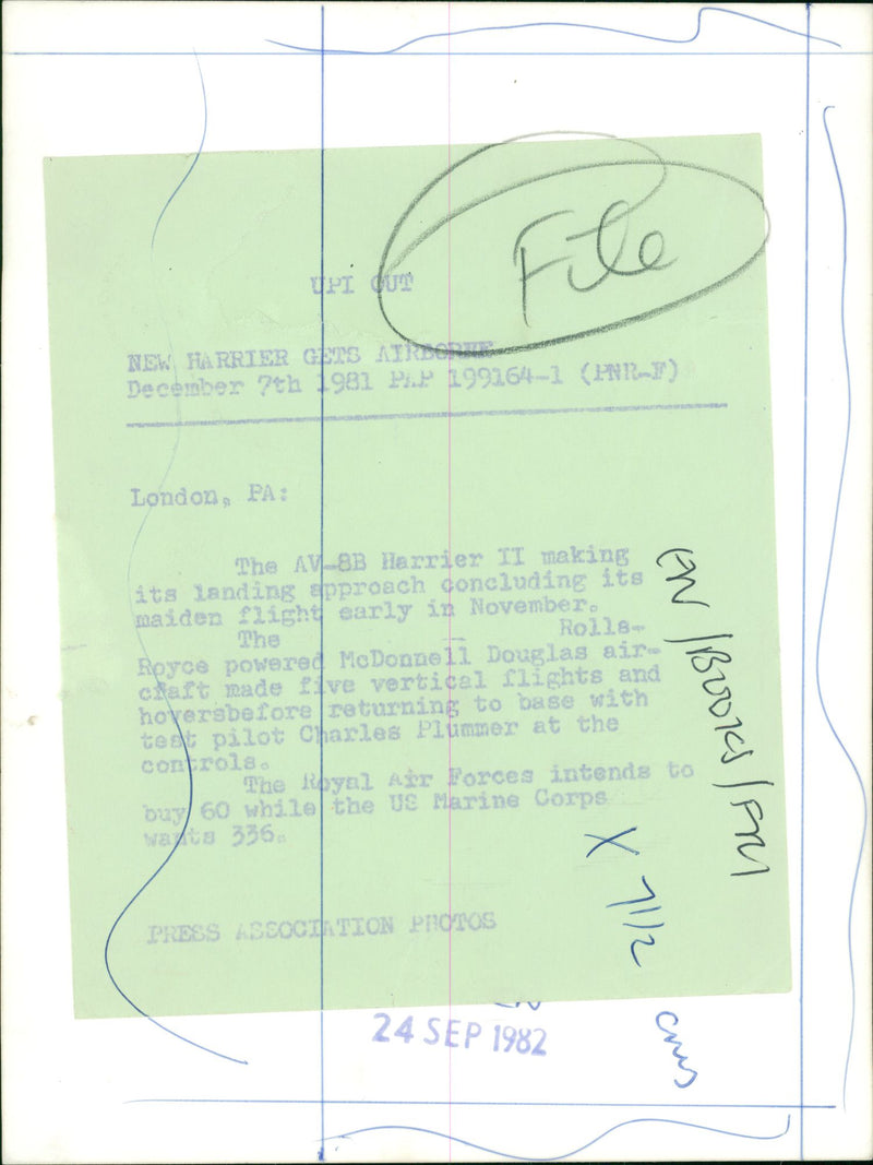 Aircraft Military - Vintage Photograph