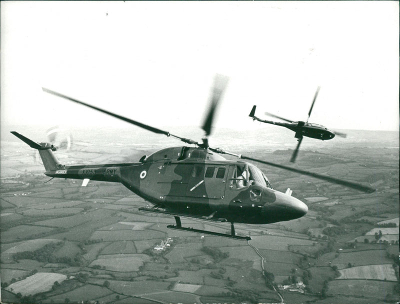 Army Helicopter - Vintage Photograph