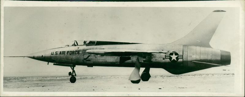 Aircraft: Military - Republican F-105 Thunderchief - Vintage Photograph