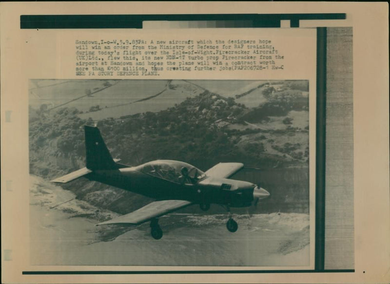 Aircraft: Military - NDN-1T Turbo Prop Firecracer - Vintage Photograph