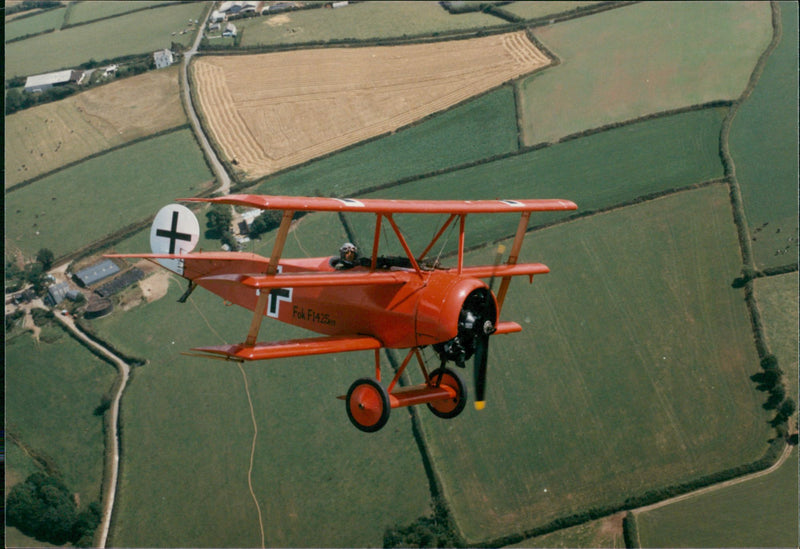 Aircraft: Military - Fokker DR-1 tri-plane - Vintage Photograph