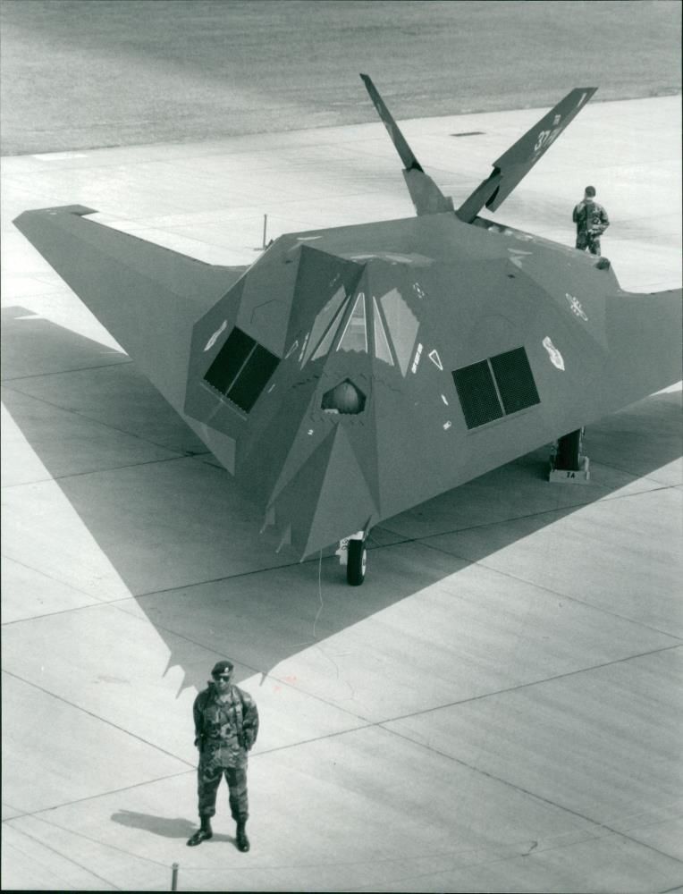 Aircraft: Military - F-117A Stealth Fighter - Vintage Photograph