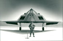 Aircraft: Military - F-117A Stealth Fighter. - Vintage Photograph