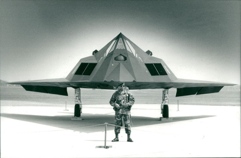 Aircraft: Military - F-117A Stealth Fighter. - Vintage Photograph