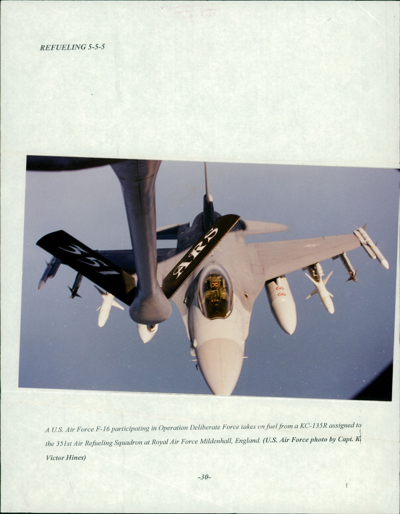 Aircraft: Military - KC-135R - Vintage Photograph