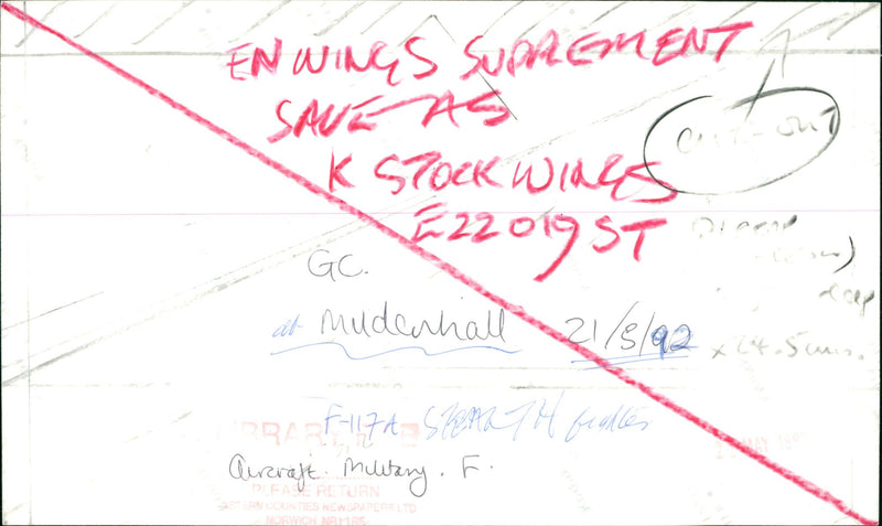 Aircraft: Military - F-117A - Vintage Photograph