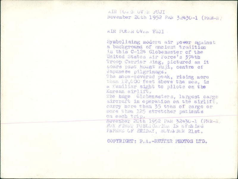 Douglas C-124 Globemaster II - Vintage Photograph