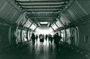Inside the giant Lockheed C-5 Galaxy at RAF Lakenheath Air Show - Vintage Photograph