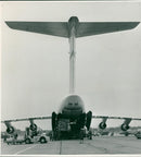 Lockheed C-5 Galaxy at at RAF Lekenheath - Vintage Photograph