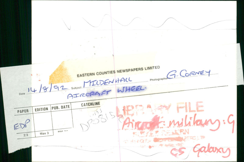 Lockheed C-5 Galaxy at Mildenhall - Vintage Photograph