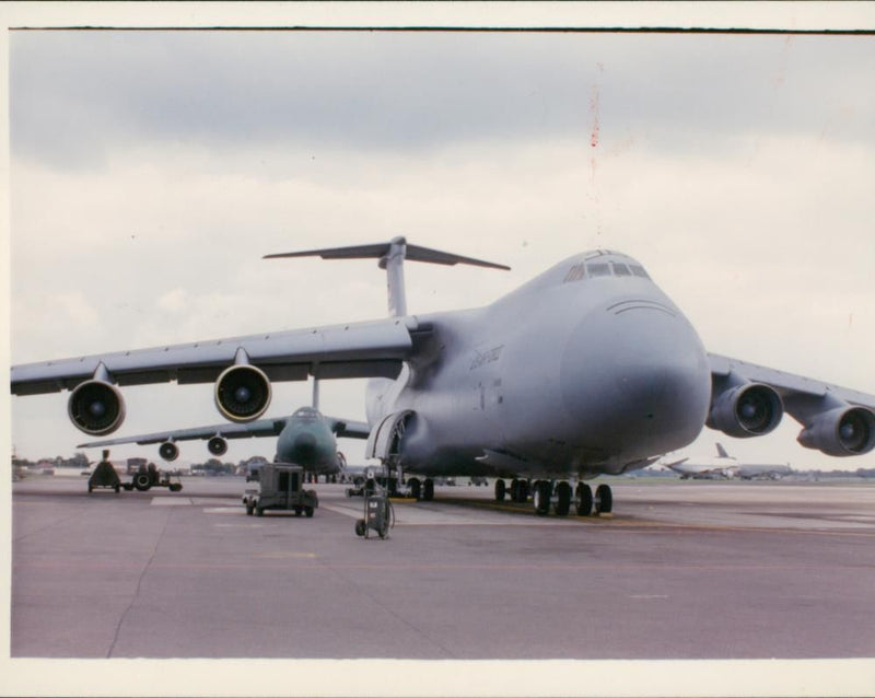 Lockheed C-5 Galaxy at Mildenhall - Vintage Photograph