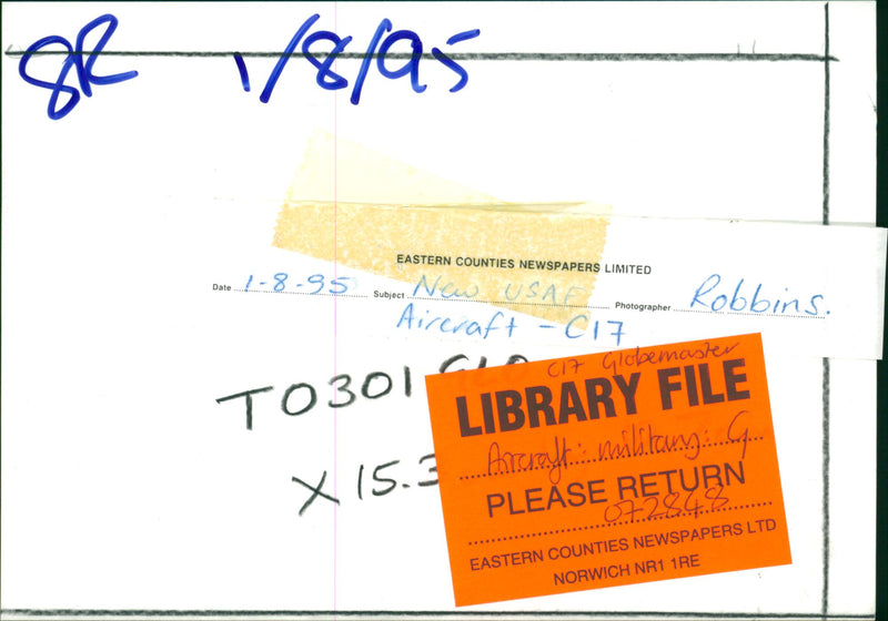 Boeing C-17 Globemaster III - Vintage Photograph