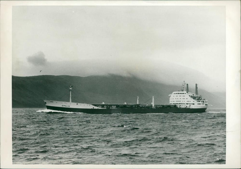 The Tanker with a Swimming Pool. - Vintage Photograph