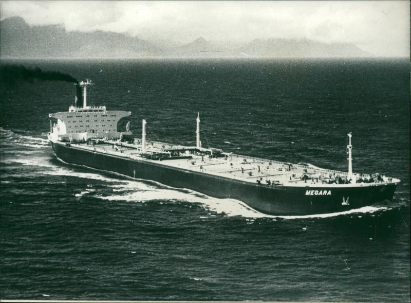 Biggest Tanker Megara ,207,000 tons. - Vintage Photograph