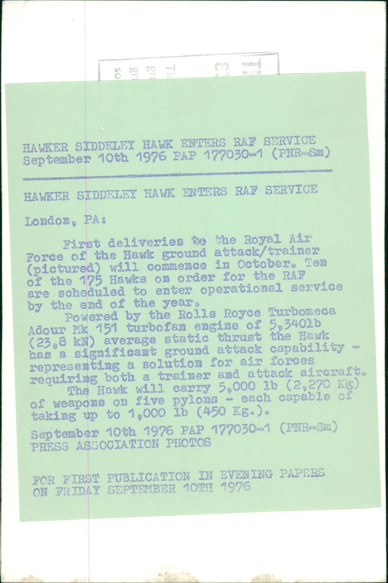 Aircraft Military - Vintage Photograph