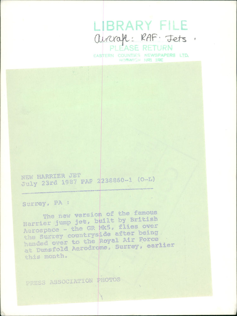 Aircraft Military - Vintage Photograph