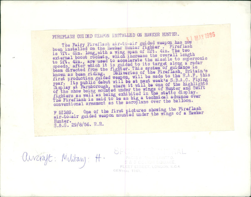 Aircraft Military - Vintage Photograph