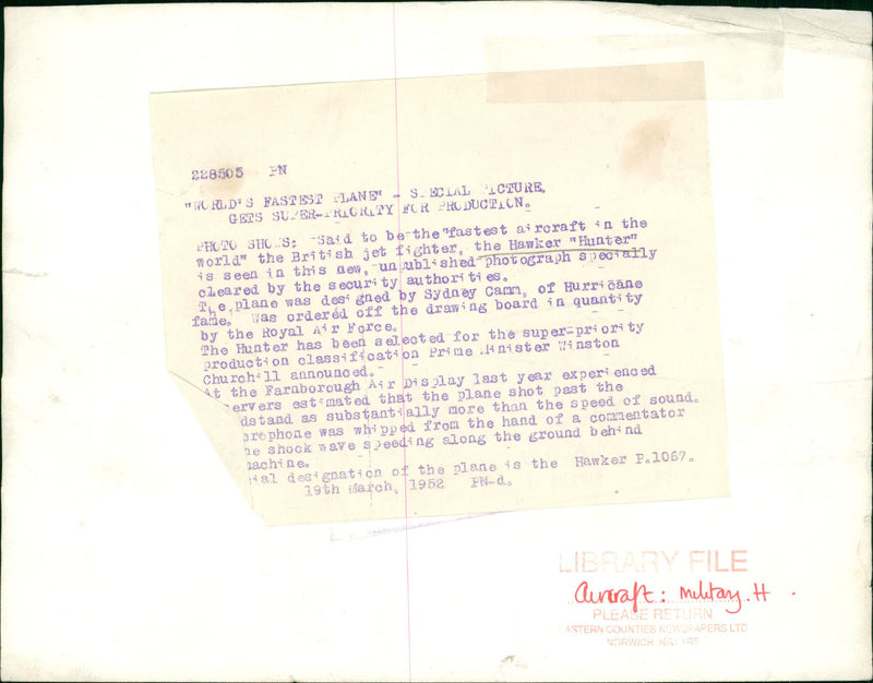 Aircraft Military - Vintage Photograph