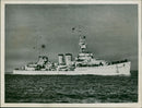 The 4,850-ton British Cruiser H.M.S. "DESPATCH". - Vintage Photograph