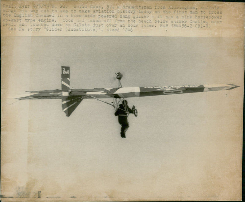 Hang Gliding & Parachuting - Vintage Photograph