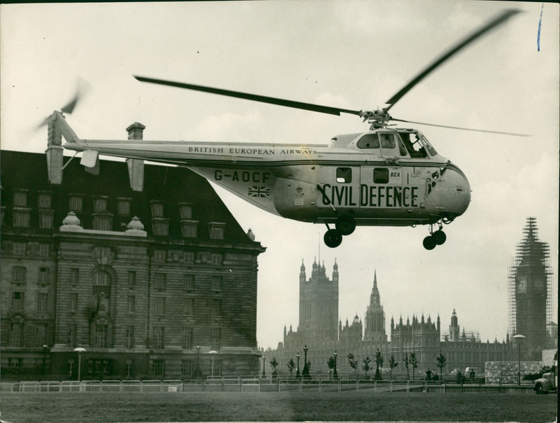 Helicopters: Civil - Vintage Photograph