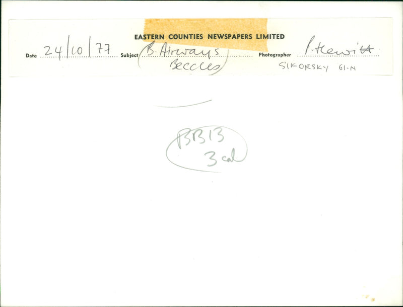 Helicopters: Civil - Vintage Photograph